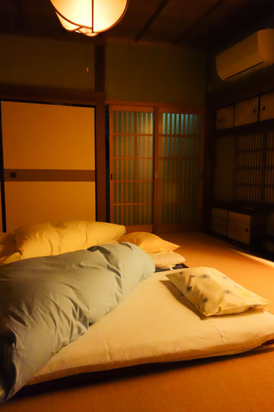 Notre chambre au Guesthouse Sakuraya. © Sylvie Pinsonneault, 2014